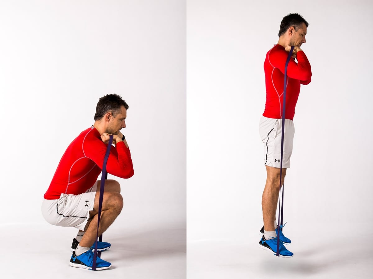 Band Squat Jump