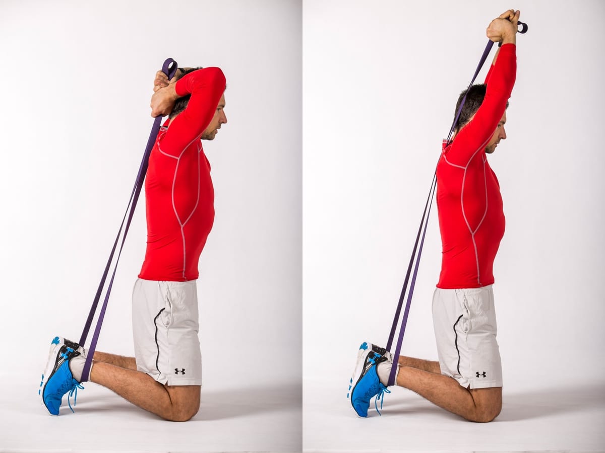 Kneeling Triceps Band Press
