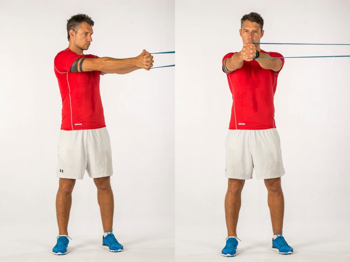 Standing Band Core Rotation