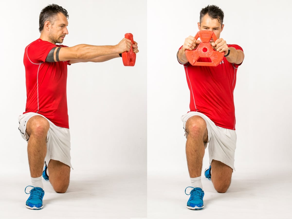 Half Kneeling Plate Core Rotation