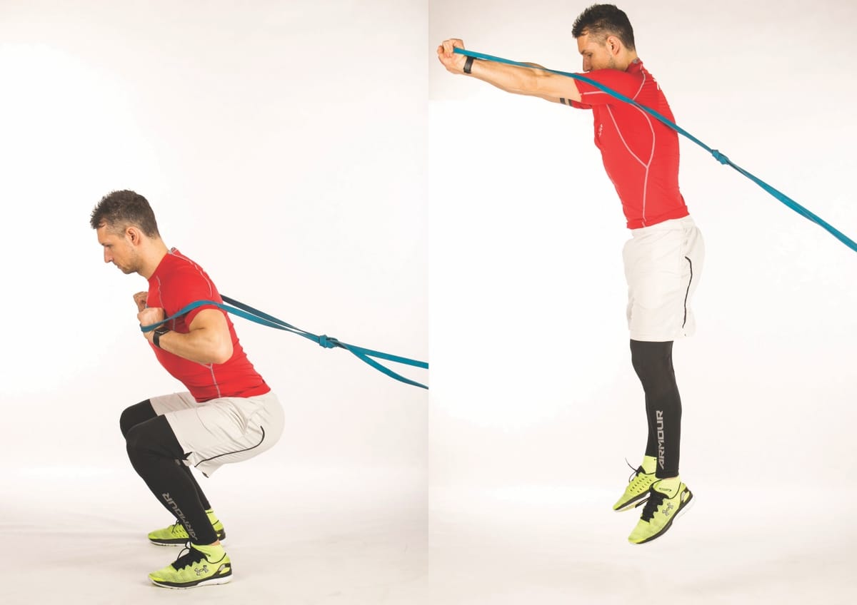 Power Band Press Jump Squat