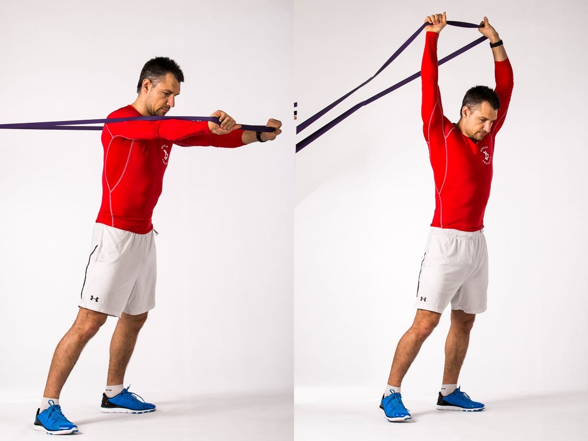 Power Band Front Raises