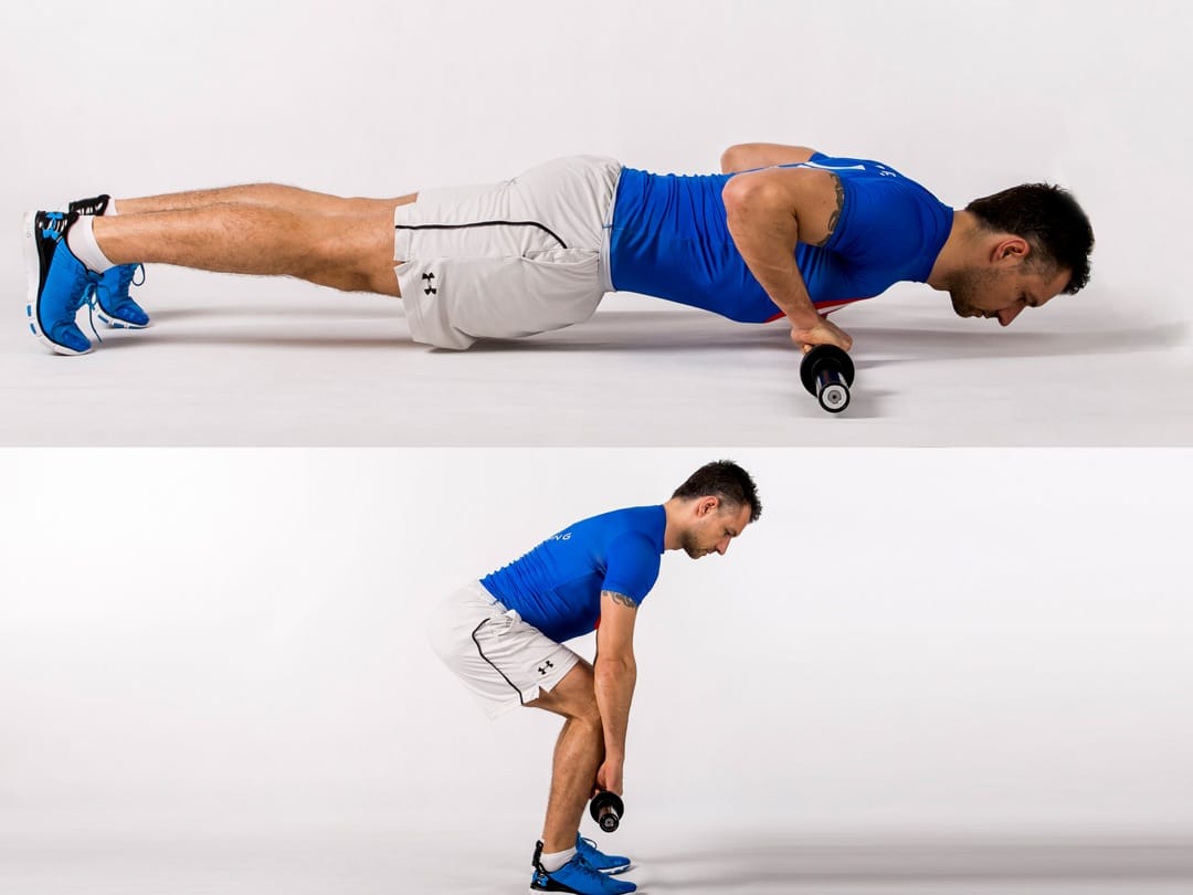 Push-up & Deadlift Leap