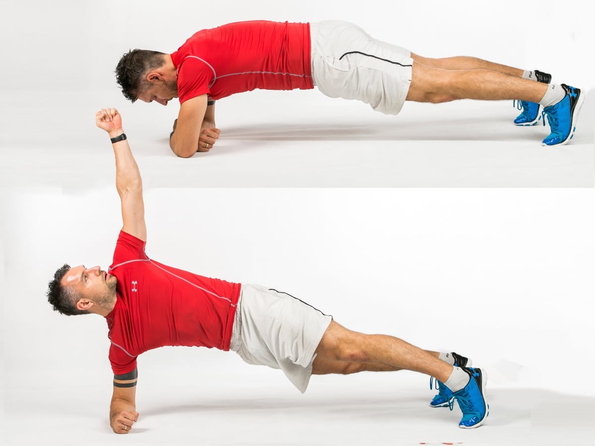 Side Plank Roll Through