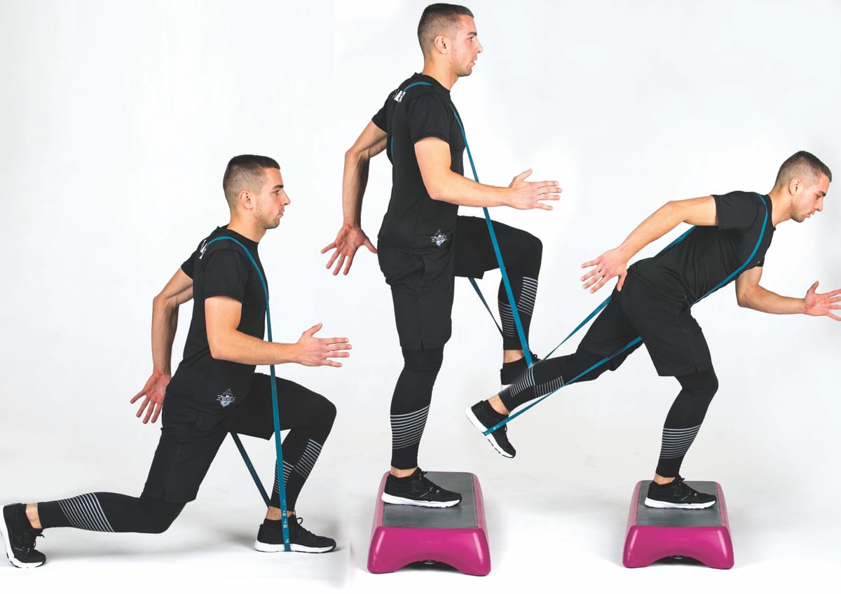Step up Band & Rear Squat