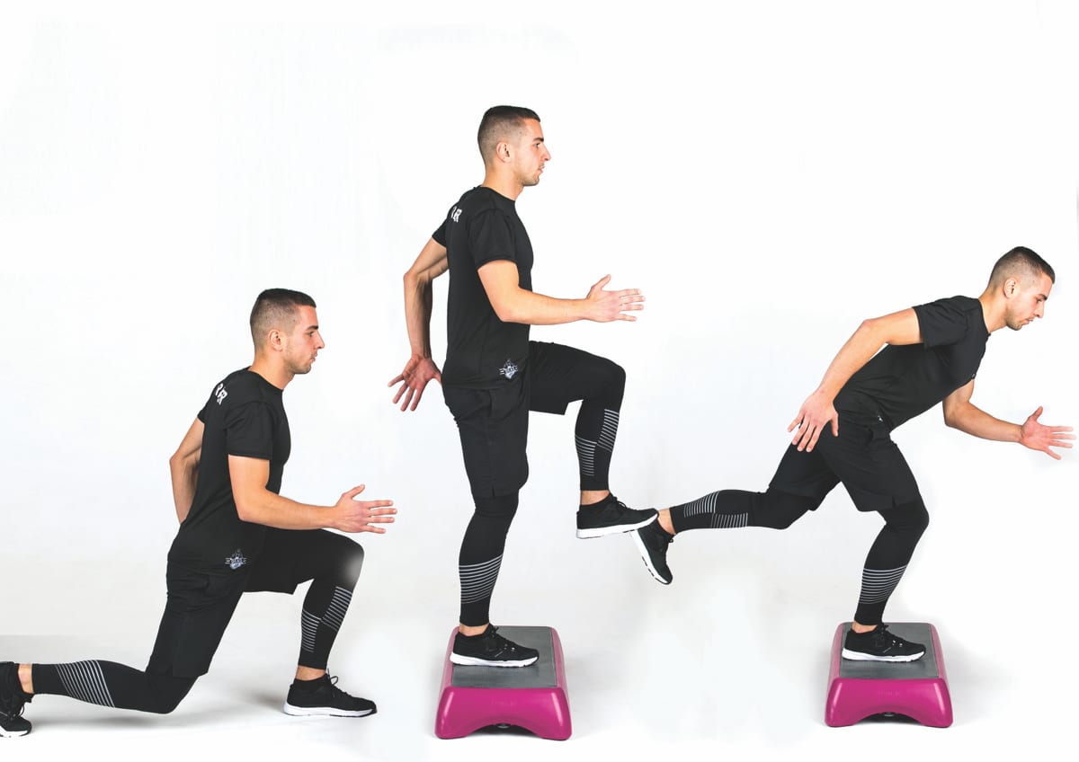 Step up & Rear Squat