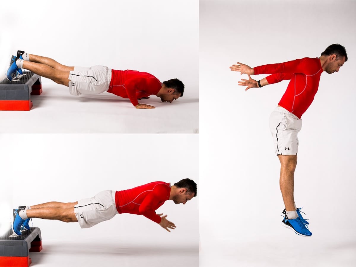 Decline Burpees & Clapping Push-up/Band