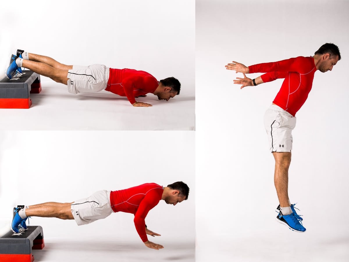 Decline Burpees & Plyo Push-up/Band