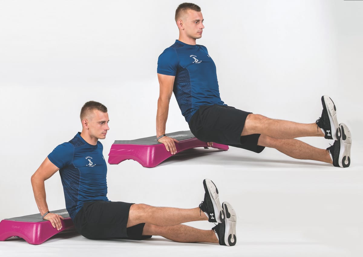 Triceps Dip Single Leg