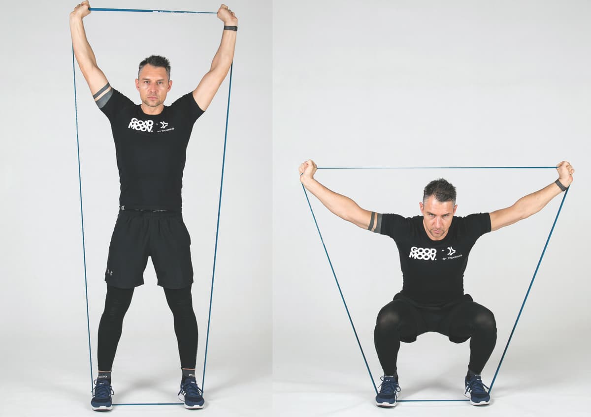 Overhead Band Squat