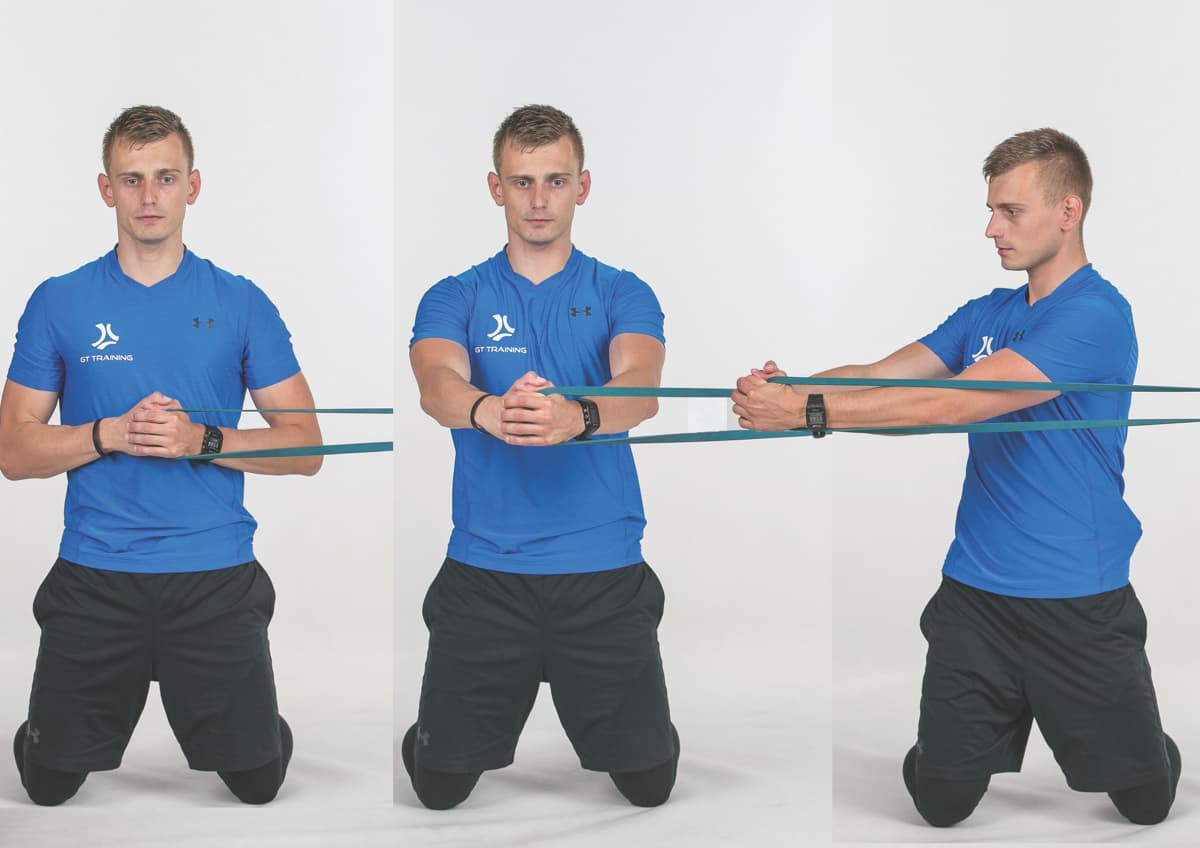 Kneeling Torso Press & Rotation