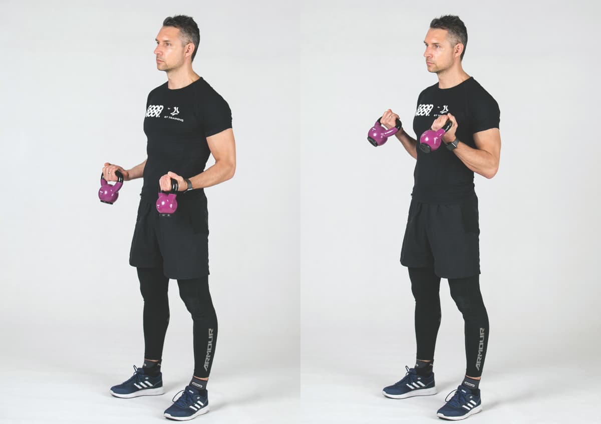 Kettlebells Biceps Curl