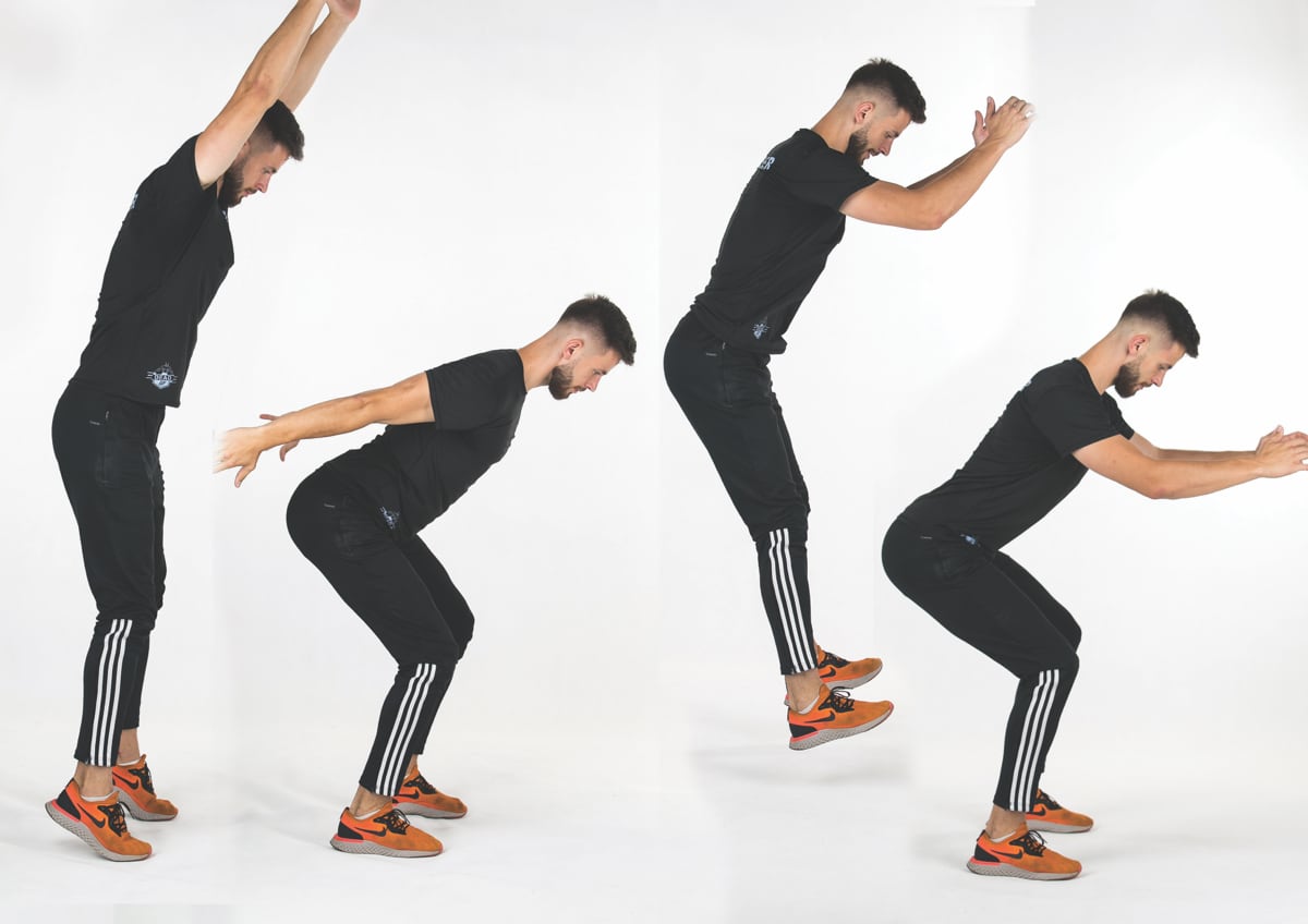 Double Contact Horizontal Jump