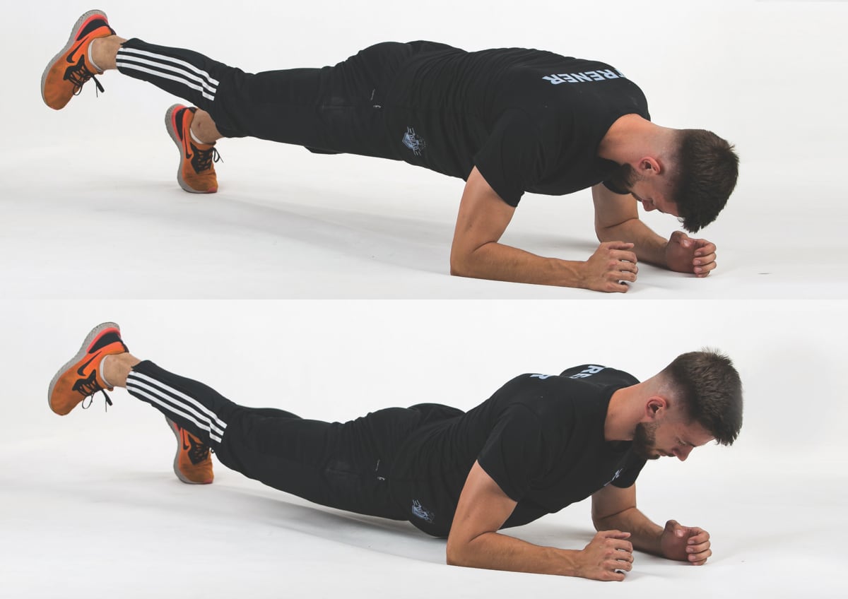SL Hip Lowering Plank