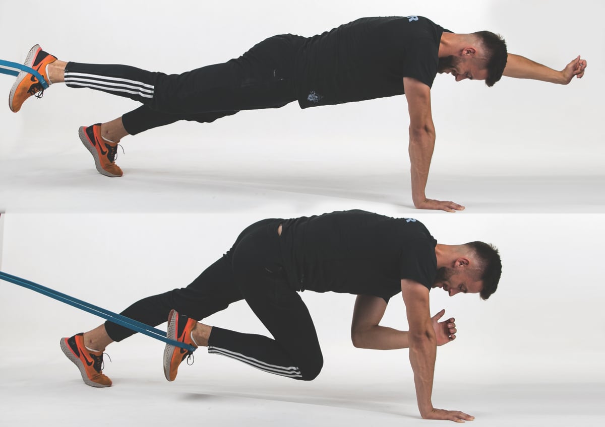 Superman Knee Tuck Band