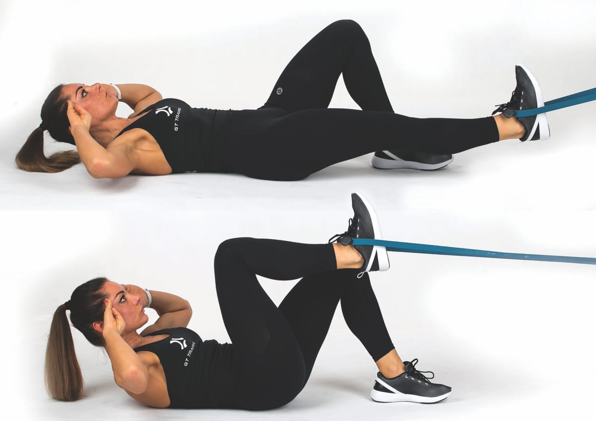 Banded Single Leg Pull In