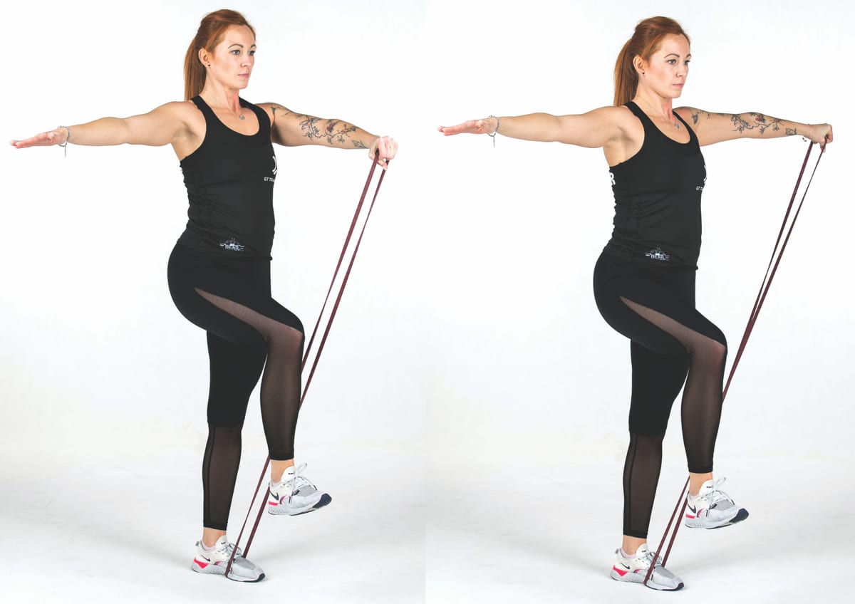 Single Arm Movement Band Hold & Rotation