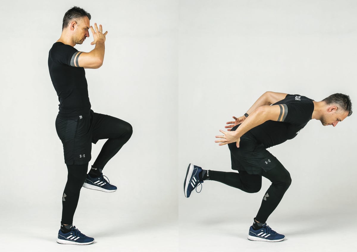 Hamowanie jednonóż