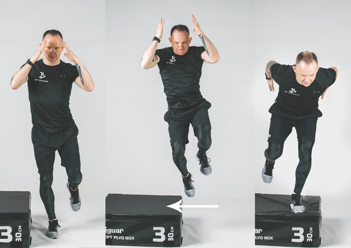 Przeskok bokiem bez zamachu na box bocznie – wertykalnie