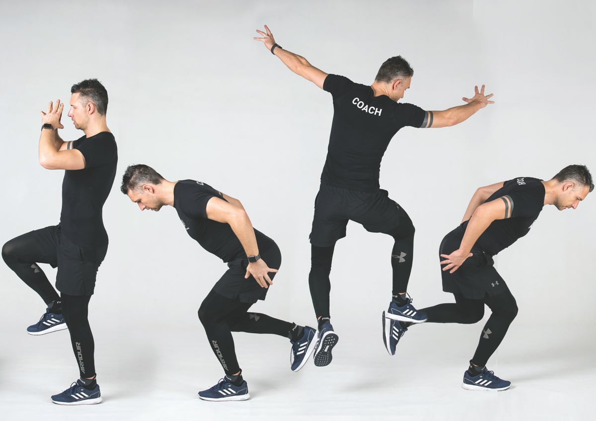 Rotacja horyzontalnie 180º przeskok