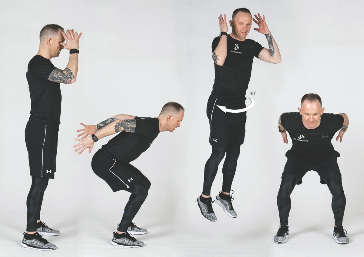 Wyskoki obunóż wertykalnie rotacja 90º