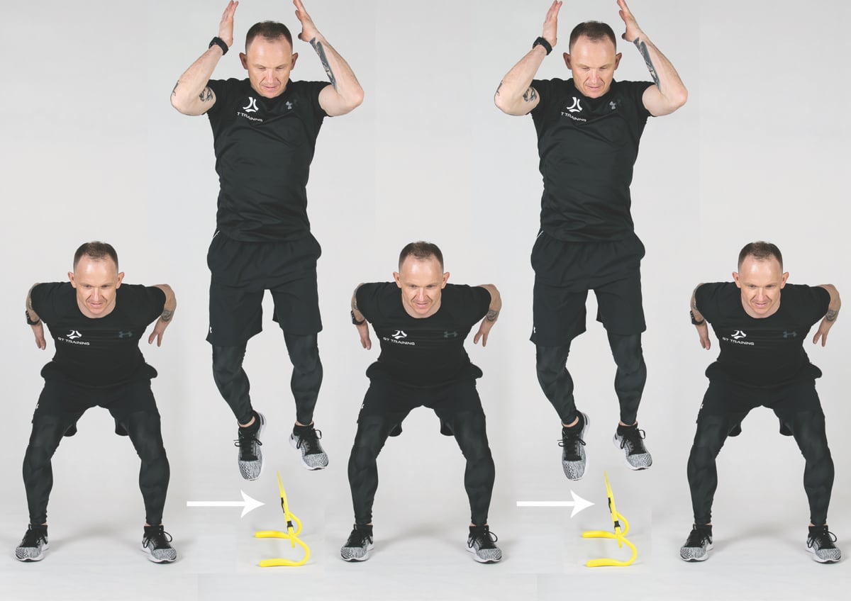 Wyskoki przez płotki obunóż bocznie