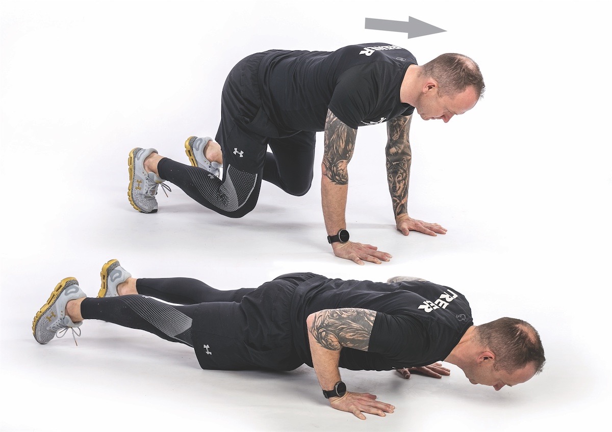 Plyo Bear Push-up front/back