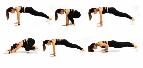 Leap & Blast-Off Push-up